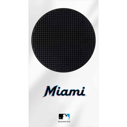 MLB Miami Marlins Home Jersey Xbox Series S Console Skin